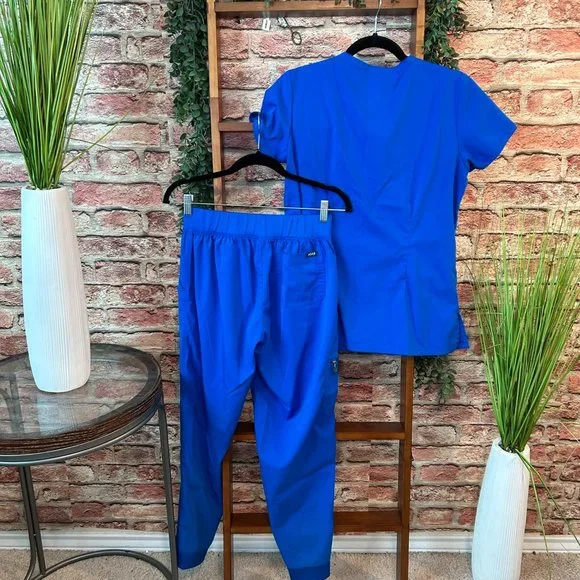 ADAR JOGGER SCRUB SET – Royal Blue S/S - Picture 2 of 2